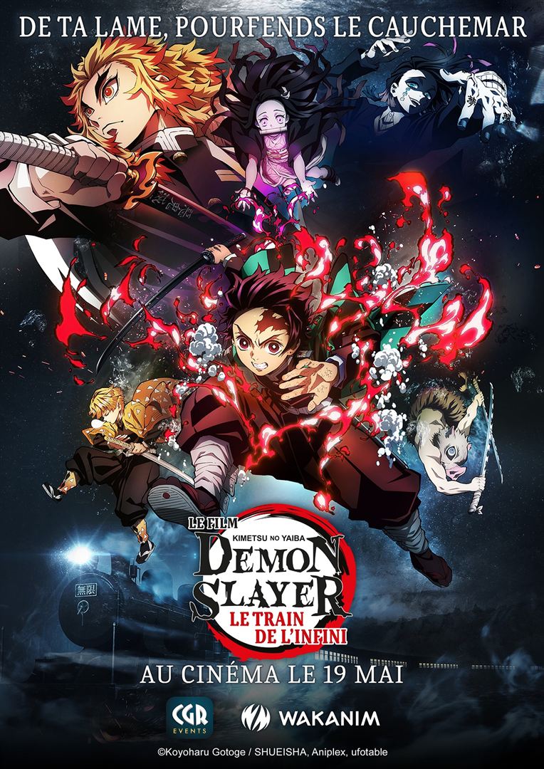 Affiche de la Demon Slayer Film : Le Train de l'Infini de demon slayer